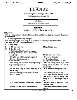 Giáo án lớp 4 - Tuần 32 - Trường Tiểu học Hội Hợp B