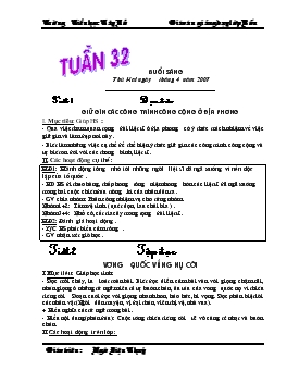 Giáo án lớp 4 - Tuần 32