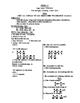 Giáo án lớp 4 - Tuần 33