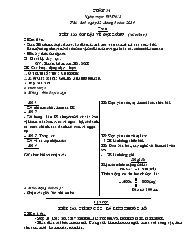 Giáo án lớp 4 - Tuần 34