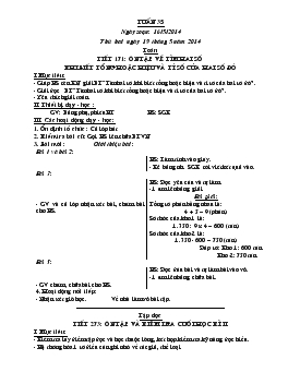 Giáo án lớp 4 - Tuần 35