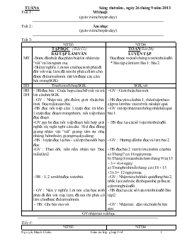 Giáo án lớp 4 - Tuần 6