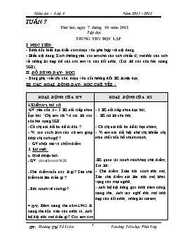 Giáo án lớp 4 - Tuần 7