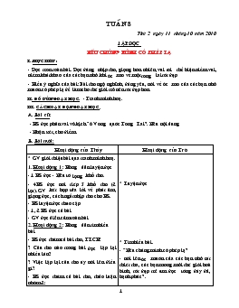 Giáo án lớp 4 - Tuần 8 năm 2010