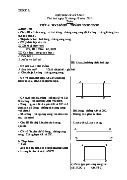 Giáo án lớp 4 - Tuần 9