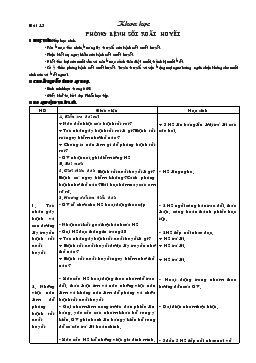 Giáo án lớp 5 môn Khoa học - Bài 13