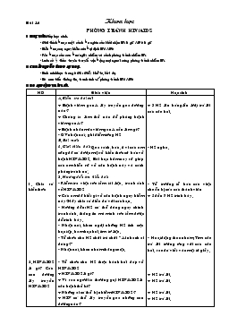 Giáo án lớp 5 môn Khoa học - Bài 16