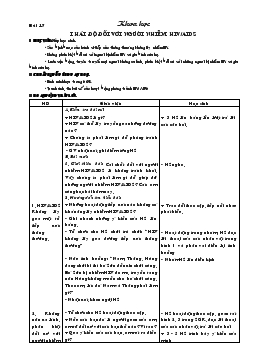 Giáo án lớp 5 môn Khoa học - Bài 17