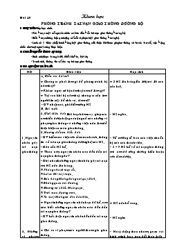 Giáo án lớp 5 môn Khoa học - Bài 19