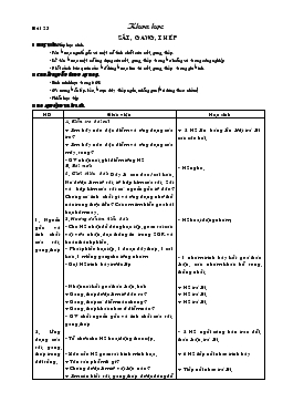 Giáo án lớp 5 môn Khoa học - Bài 23