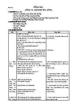 Giáo án lớp 5 môn Khoa học - Bài 24