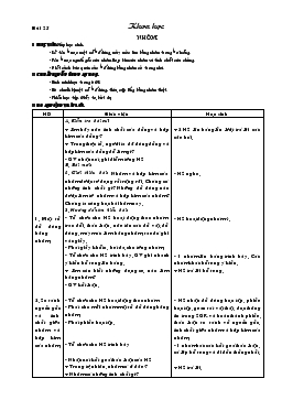 Giáo án lớp 5 môn Khoa học - Bài 25