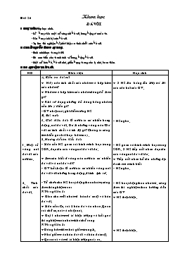 Giáo án lớp 5 môn Khoa học - Bài 26