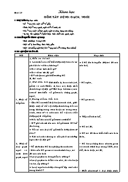 Giáo án lớp 5 môn Khoa học - Bài 27