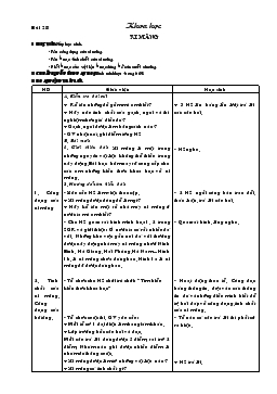 Giáo án lớp 5 môn Khoa học - Bài 28