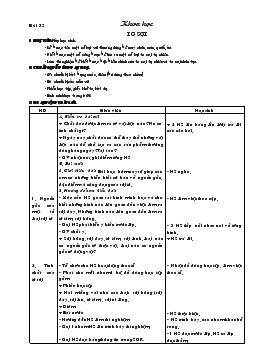 Giáo án lớp 5 môn Khoa học - Bài 32