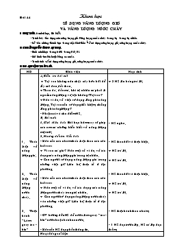 Giáo án lớp 5 môn Khoa học - Bài 44