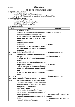 Giáo án lớp 5 môn Khoa học - Bài 45