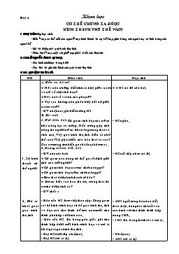 Giáo án lớp 5 môn Khoa học - Bài 4