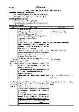 Giáo án lớp 5 môn Khoa học - Bài 51