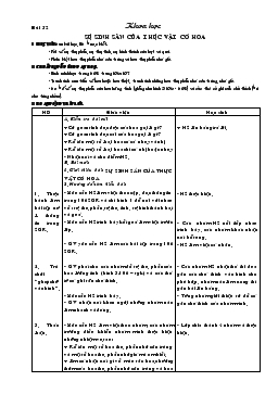 Giáo án lớp 5 môn Khoa học - Bài 52