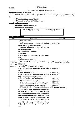 Giáo án lớp 5 môn Khoa học - Bài 55