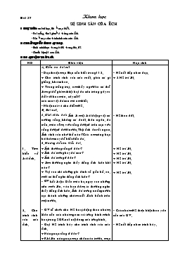 Giáo án lớp 5 môn Khoa học - Bài 57