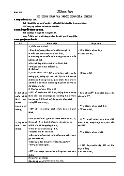 Giáo án lớp 5 môn Khoa học - Bài 58