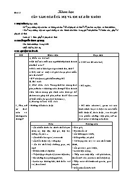 Giáo án lớp 5 môn Khoa học - Bài 5