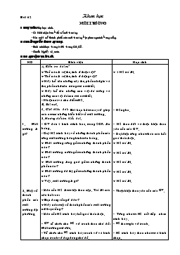 Giáo án lớp 5 môn Khoa học - Bài 62