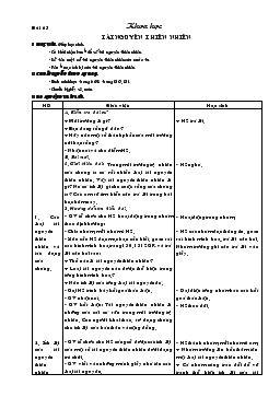 Giáo án lớp 5 môn Khoa học - Bài 63