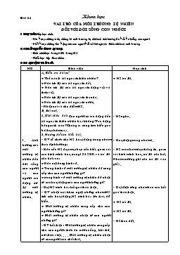 Giáo án lớp 5 môn Khoa học - Bài 64