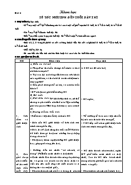 Giáo án lớp 5 môn Khoa học - Bài 6