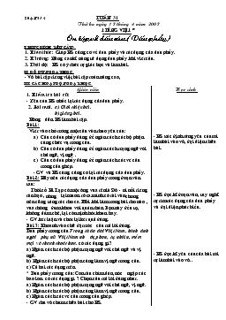 Giáo án lớp 5 môn Tiếng Việt - Tuần 31