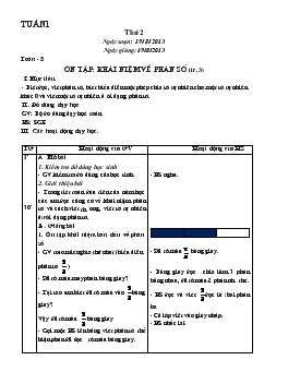 Giáo án lớp 5 môn Toán - Tuần 1