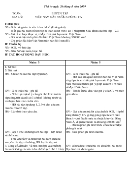 Giáo án lớp 5 - Tuần 1, thứ tư