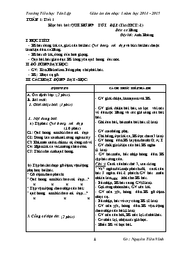 Giáo án lớp 5 tuần 1 - Trường Tiểu học Tân Lập