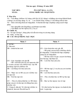 Giáo án lớp 5 - Tuần 10, thứ sáu