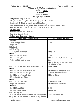 Giáo án lớp 5 - Tuần 10 - Trường Tiểu học Diễn