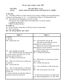 Giáo án lớp 5 - Tuần 11, thứ sáu