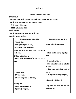 Giáo án lớp 5 - Tuần 11 - Trường TH Bình Văn