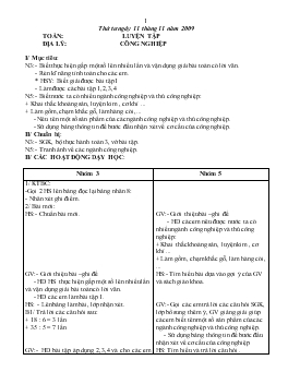 Giáo án lớp 5 - Tuần 12, thứ tư