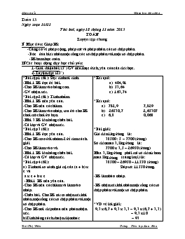 Giáo án lớp 5 tuần 13 năm 2013 - 2014