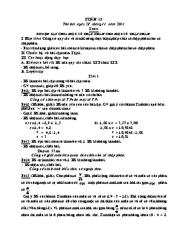 Giáo án lớp 5 - Tuần 15 năm 2011