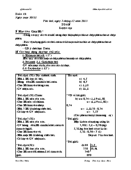 Giáo án lớp 5 tuần 15 năm 2013 - 2014