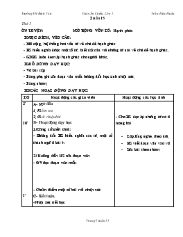 Giáo án lớp 5 - Tuần 15 - Trường TH Bình Văn