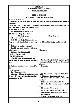 Giáo án lớp 5 - Tuần 15