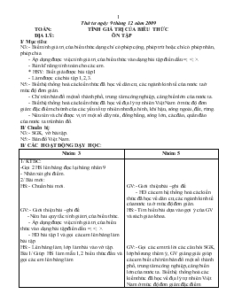 Giáo án lớp 5 - Tuần 16, thứ tư