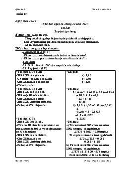 Giáo án lớp 5 tuần 17 năm 2013 - 2014