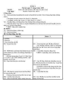 Giáo án lớp 5 - Tuần 2, thứ 2